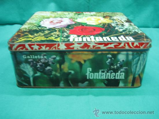 Cajas y cajitas met&aacute;licas: Caja de galletas FONTANEDA - Foto 2