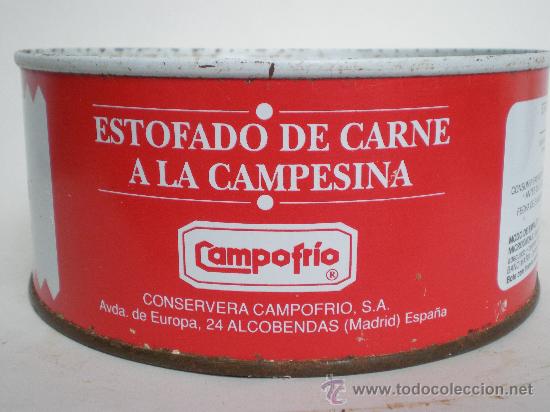 Lata Conservas Campofrio Estofado De Carne A Comprar Cajas Antiguas Y Cajitas Metalicas En Todocoleccion