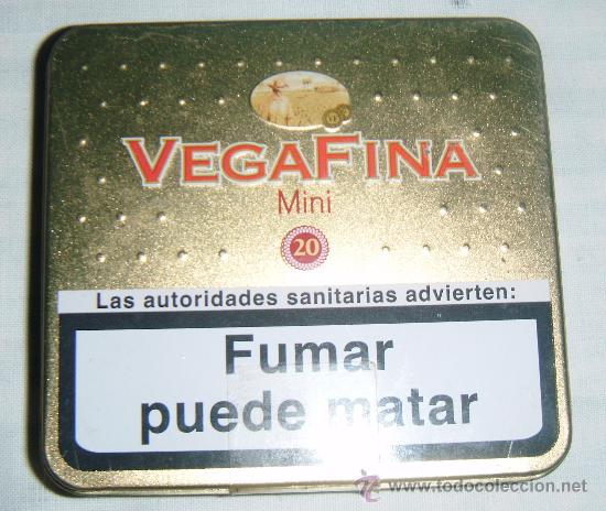 Casse e cassette metalliche: caja metalica de tabaco vegafina mini
