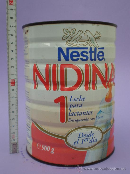bote *nidina 1* leche para lactantes, enriqueci - Acquista Scatole di latta  antiche e altre cassette di collezione su todocoleccion