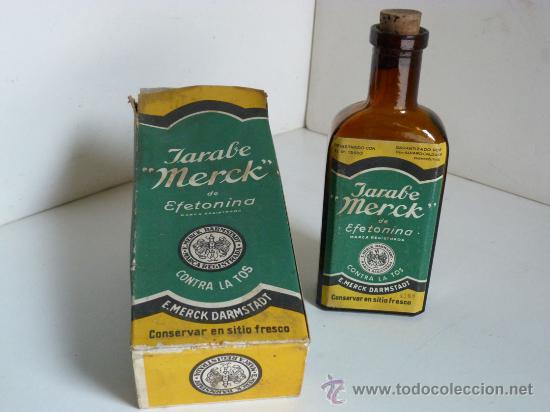 Blechdosen und Kisten: JARABE MERCK DE EFETONINA ANTIGUO MEDICAMENTO
