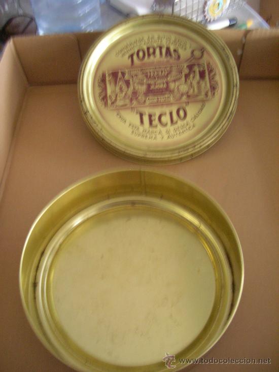Caixas e caixinhas met&aacute;licas: Caja de metal Tortas Teclo, Jijona. - Mide 5,5 x 19,5 cm., ver fotos.