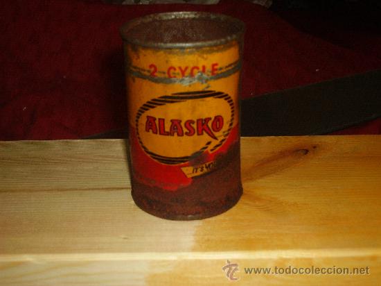 Cajas y cajitas met&aacute;licas: BOTE DE ACEITE PARA MOTOS ALASKO