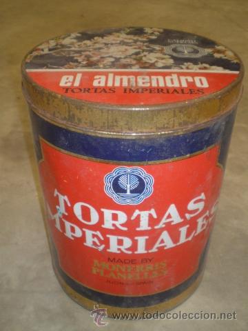 Cajas y cajitas met&aacute;licas: ANTIGUA LATA DE TORTAS EL ALMENDRO