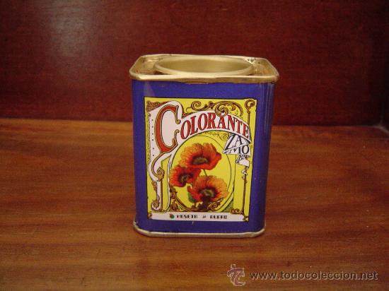 Cajas y cajitas met&aacute;licas: Bonita caja o bote de Colorante