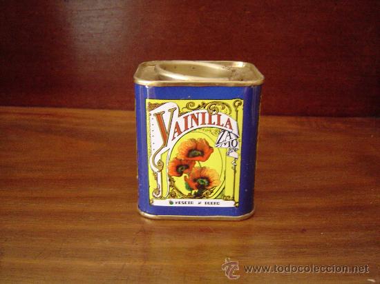 Cajas y cajitas met&aacute;licas: Bonita caja o bote de Vainilla