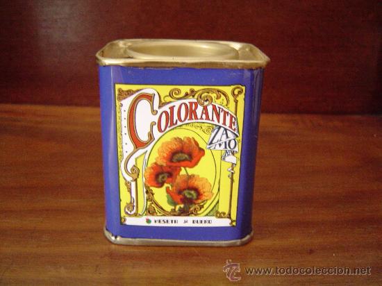 Cajas y cajitas met&aacute;licas: Bonita caja o bote de Colorante