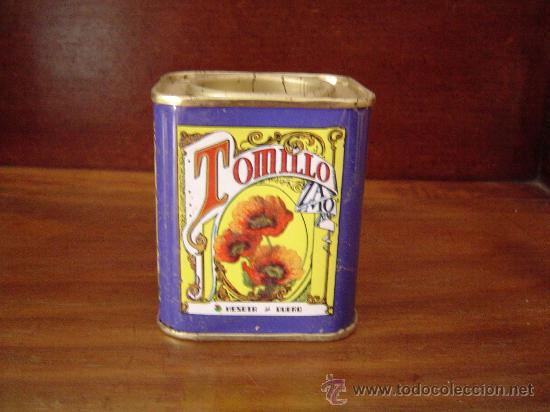Cajas y cajitas met&aacute;licas: Bonita caja o bote de Tomillo