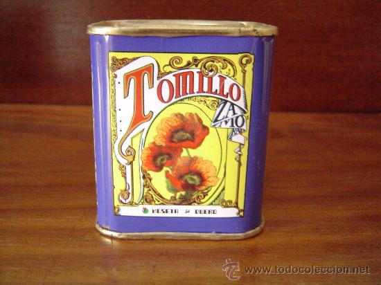 Blechdosen und Kisten: Bonita caja o bote de Tomillo