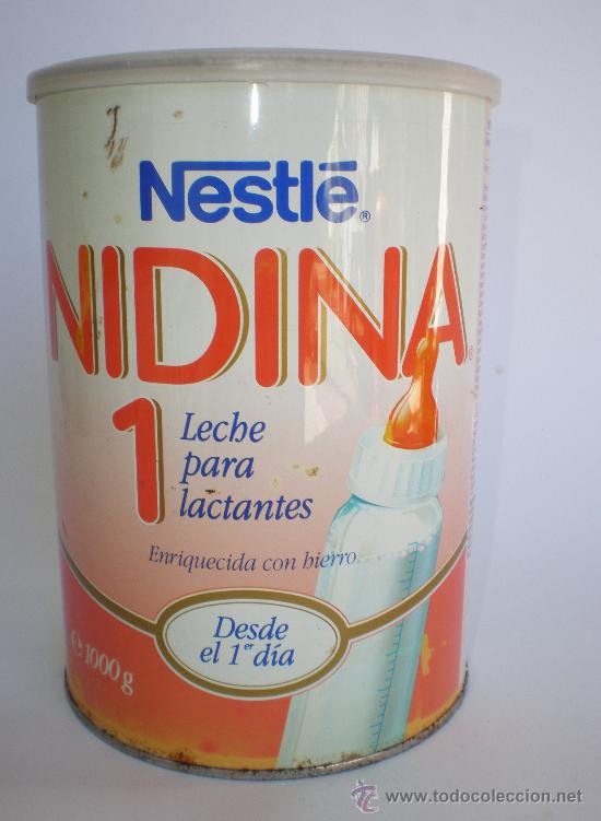 bote leche *nidina 1* leche para lactantes, 100 - Acquista Scatole di latta  antiche e altre cassette di collezione su todocoleccion