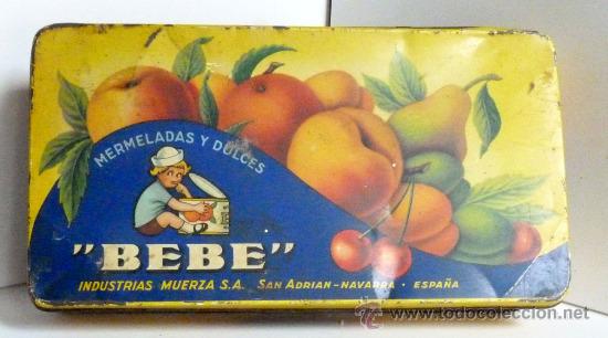 Cajas y cajitas met&aacute;licas: BEBE MERMELADAS Y DULCES SAN ADRIAN NAVARRA