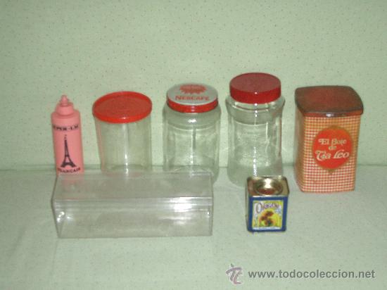 Cajas y cajitas met&aacute;licas: LOTE DE CAJAS Y FRASCOS DE LOS A&Ntilde;O 60 - Foto 1