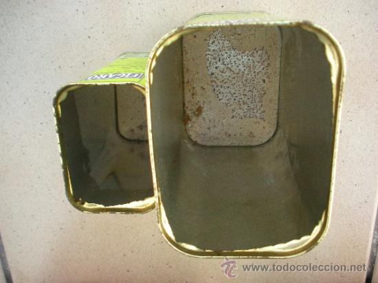 Cajas y cajitas met&aacute;licas: dos latas sin tapas de aceite elosua - Foto 2