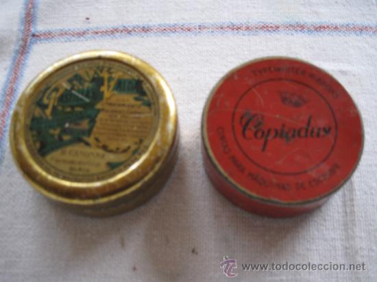 Cajas y cajitas met&aacute;licas: LOTE DOS LATITAS METALICAS ANTIGUAS.