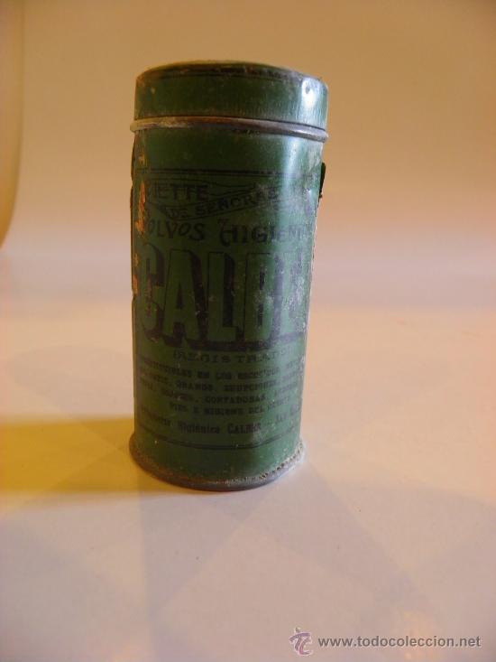 Cajas y cajitas met&aacute;licas: Polvos Higi&eacute;nicos Calber. Toilette de Se&ntilde;ora y ni&ntilde;os. Perfumer&iacute;a Higi&eacute;nica Calber, San Sebasti&aacute;n.