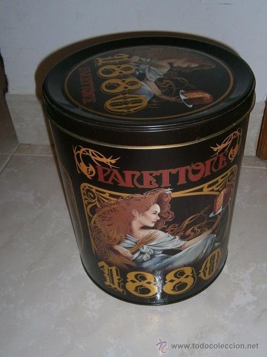 Cajas y cajitas met&aacute;licas: CAJA MET&Aacute;LICA PANETTONE 1880. CAJITA COLECCIONISTA