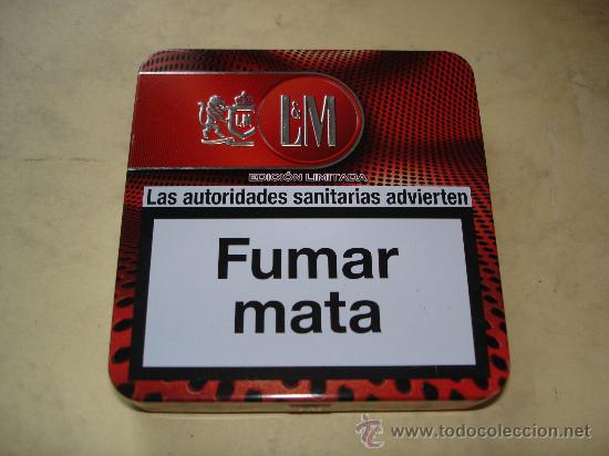 Cajas y cajitas met&aacute;licas: CAJA DE LATA - TABACO LM - Foto 1
