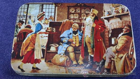 Cajas y cajitas met&aacute;licas: ANTIGUA CAJA DE TOFFES LA CAFETERA PRECIOSO DIBUJO.11X18CM,ALTURA:4CM