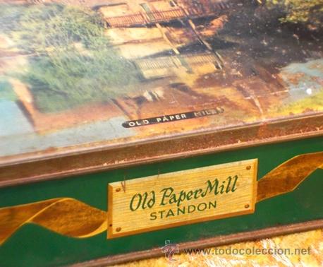 Bo&icirc;tes et petites bo&icirc;tes m&eacute;talliques: MUY BONITA CAJA DE LATA. PAISAJE. ENGLAND. EDWARD SHARP
