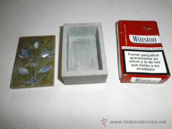 Cajas y cajitas met&aacute;licas: bonita caja de piedra