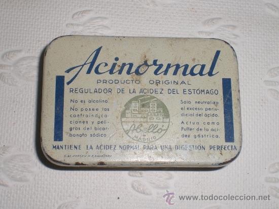 Cajas y cajitas met&aacute;licas: Antigua cajita met&aacute;lica de Acinormal. Abello - Madrid.