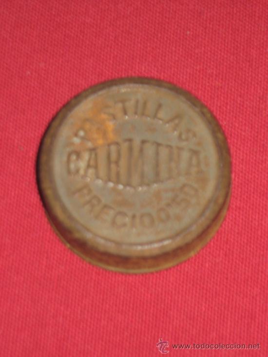 Caixas e caixinhas met&aacute;licas: CAJITA METALICA DE PASTILLAS CARMINA - PRECIO 0.50