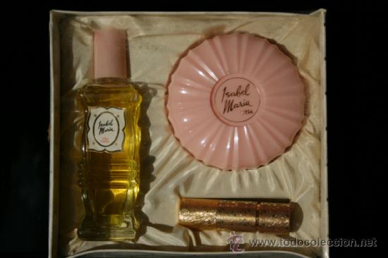Cajas y cajitas met&aacute;licas: ESTUCHE ISABEL MARIA COLONIA +JABONERA+PINTALABIOS DE VERA ESPA&Ntilde;A.DESAPARECIDO