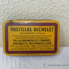 Cajas y cajitas metálicas: CAJA METÁLICA DE PASTILLAS RICHELET. LA CAJA CONTIENE PASTILLAS. 