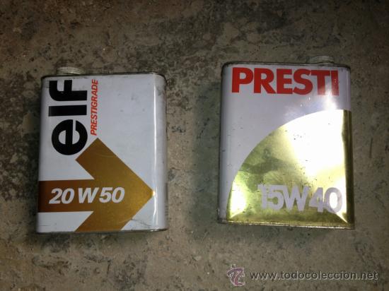 LOTE DE 2 LATAS DE ACEITE DE MOTOR.