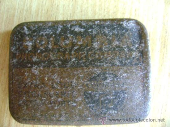 Blechdosen und Kisten: Antigua cajita met&aacute;lica para agujas de gram&oacute;fono Columbia