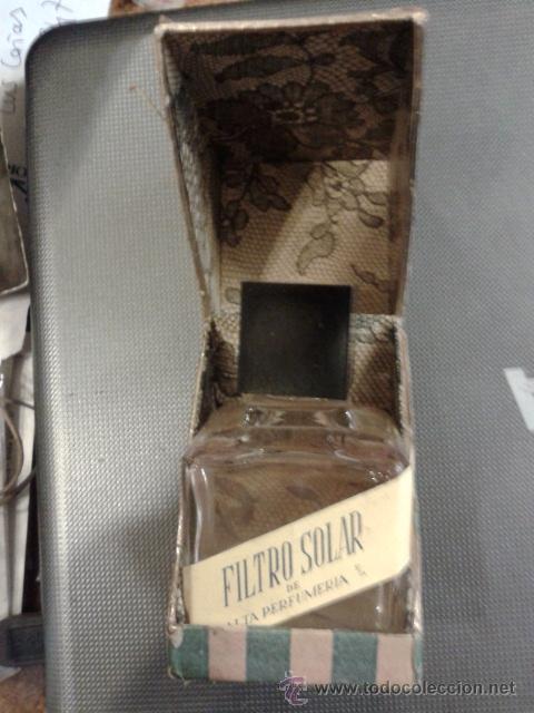 Boxes and metal boxes: Filtro solar de alta perfumeria. Frasco con su caja original.