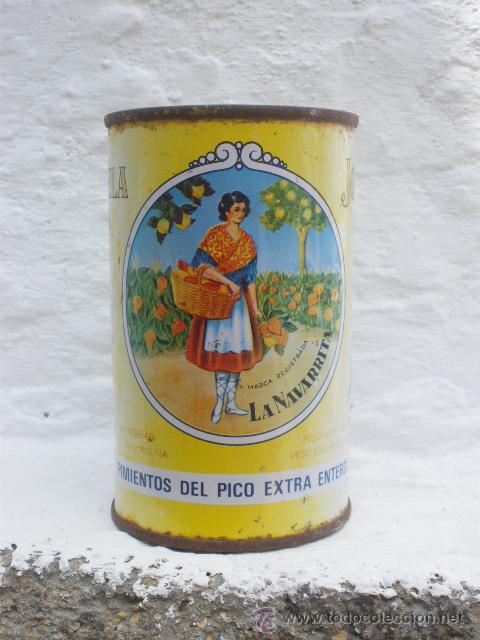 Cajas y cajitas met&aacute;licas: PIMIENTOS LA NAVARRITA, JOAQUIN VELA. MENDAVIA, NAVARRA.