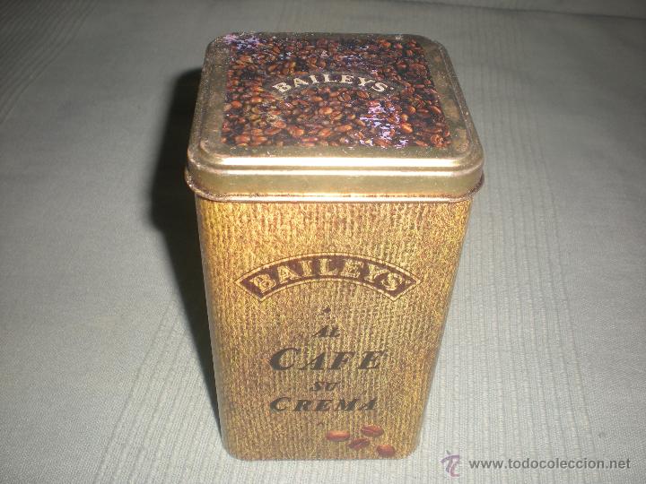 Casse e cassette metalliche: CAJA MET&Aacute;LICA CAFE DE CREMA BAILEYS 15 X 9 CM