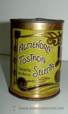 Bo&icirc;tes et petites bo&icirc;tes m&eacute;talliques: ANTIGUA CAJA DE HOJALATA LITOGRAFIADA CON PUBLICIDAD DE HIJOS DE MARIANO ZANUY - TAMARITE DE LA LITE