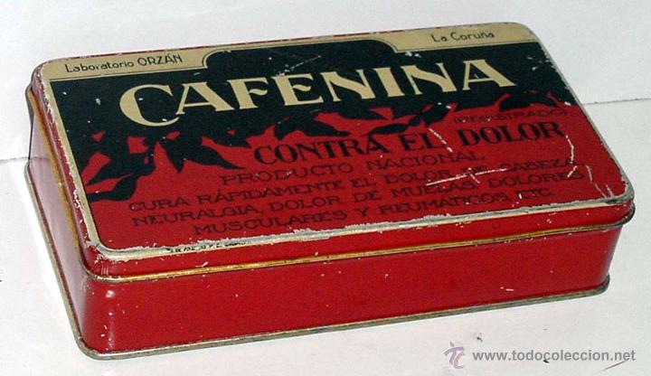 Bo&icirc;tes et petites bo&icirc;tes m&eacute;talliques: ANTIGUA CAJA DE HOJALATA LITOGRAFIADA - CON PUBLICIDAD DE GEORGE W. HORNER &amp; CO. MADE IN ENGLAND