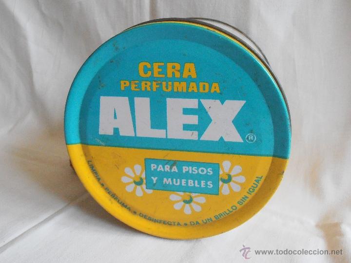 Cajas y cajitas met&aacute;licas: BOTE LATA CERA PERFUMADA ALEX AMARILLA 1000 CC - Foto 2