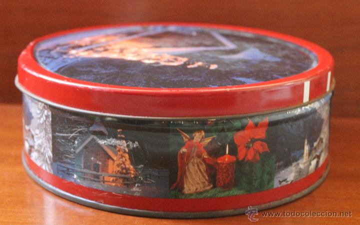 Caixas e caixinhas met&aacute;licas: CAJA DE LATA DE GALLETAS DANESAS DECORACION CON MOTIVOS NAVIDE&Ntilde;OS - COLECCIONISTAS