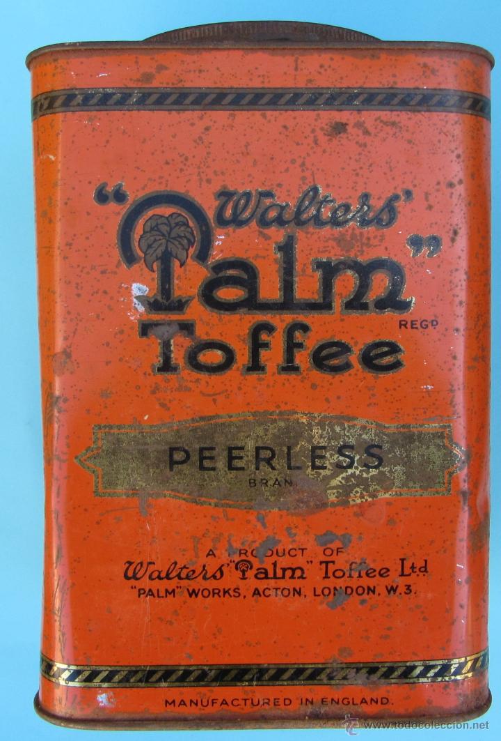 caja metálica. walters palm toffee. peerles bra - Buy Antique