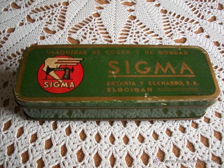 Cajas y cajitas met&aacute;licas: caja hojalata  de sigma, maquinas de coser y de bordar