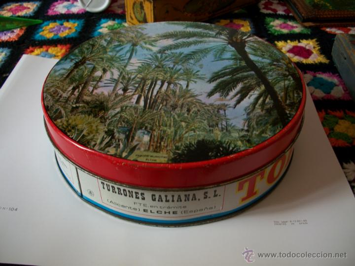 Cajas y cajitas met&aacute;licas: caja de turrones galiana elche, tortas imperiales a&ntilde;os 70