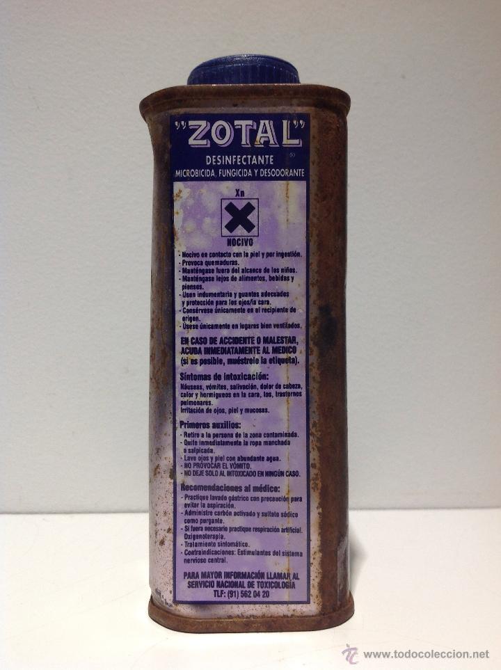 antiguo bote lata pequeño *zotal* desinfectante - Compra venta en  todocoleccion