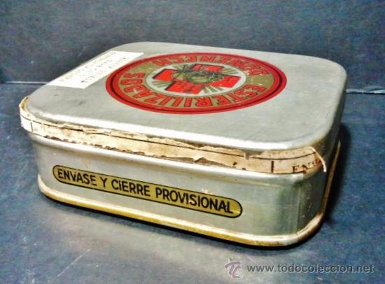 Cajas y cajitas met&aacute;licas: Caja de compresas esterilizadas Domenech. - Foto 2