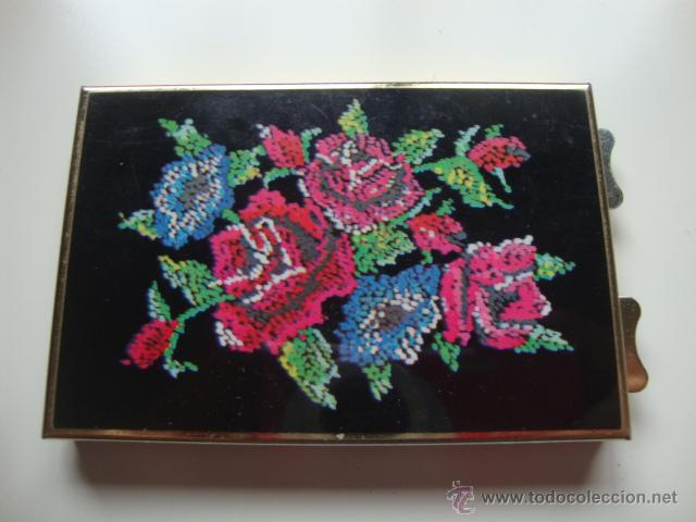 Cajas y cajitas met&aacute;licas: ANTIGUA CAJA CAJITA POLVERA CON ESPEJO, A&Ntilde;O 60. LOT50