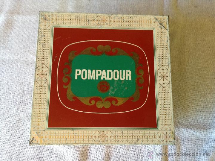 Bo&icirc;tes et petites bo&icirc;tes m&eacute;talliques: ANTIGUA CAJA POMPADOUR DE WEST GERMANY