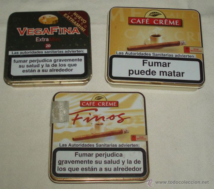 Boxes and metal boxes: tres cajas metalicas diferentes de cigarrillos