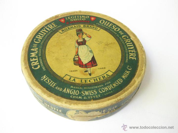 Blechdosen und Kisten: CAJA ANTIGUA DE CARTON DE CREMA DE GRUYERE. LA LECHERA. NESTLE