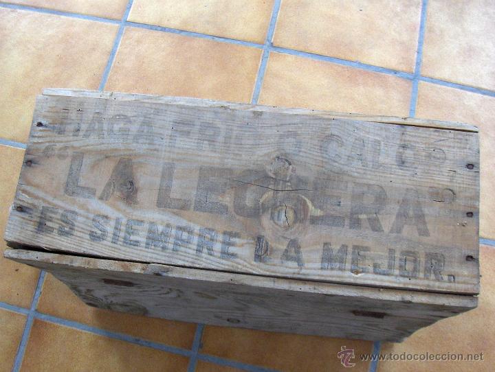 Cajas y cajitas met&aacute;licas: CAJA DE MADERA DE LECHE CONDENSADA LA LECHERA. - Foto 3