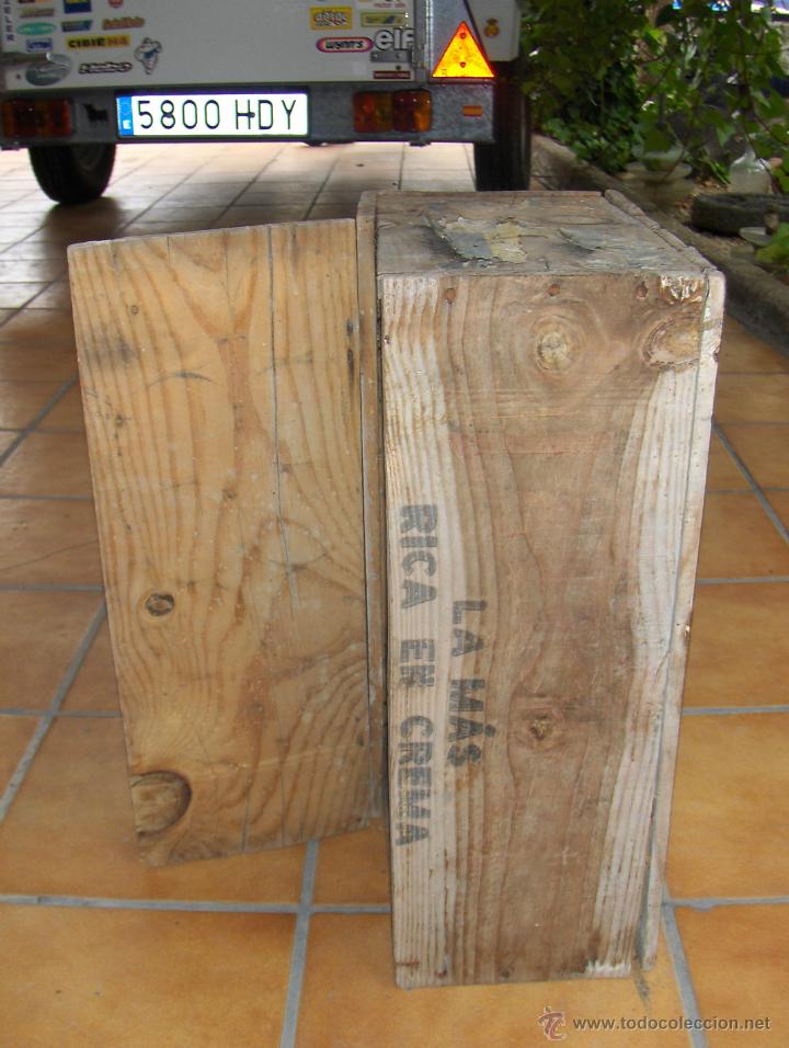 Cajas y cajitas met&aacute;licas: CAJA DE MADERA DE LECHE CONDENSADA LA LECHERA. - Foto 5