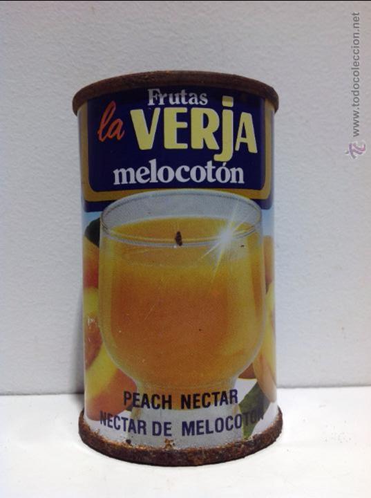 Caixas e caixinhas met&aacute;licas: ANTIGUA LATA DE ZUMOS * LA VERJA * CEHEGIN ( MURCIA)