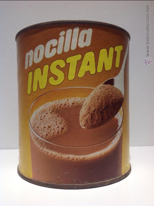 Casse e cassette metalliche: ANTIGUO BOTE DE NOCILLA INSTANT ,A&Ntilde;O 88, IMPECABLE